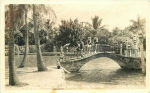 Coral Gables Miami Florida Venetian Pools 1930s RPPC Photo Postcard 20-6582