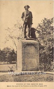 Statue of the Minute Man - Concord, Massachusetts MA
