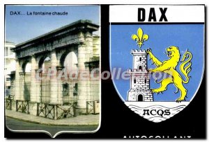 Modern Postcard Dax fonatine the hot shield sticker