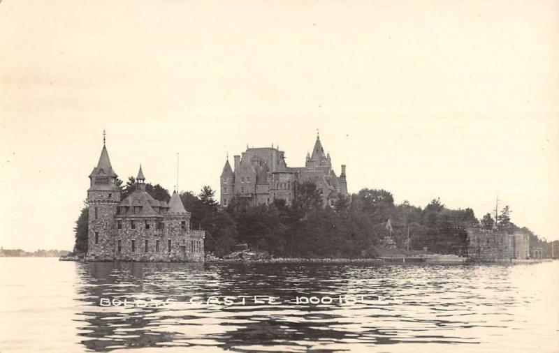 Alexandria Bay New York Boldts Castle Real Photo Antique Postcard K80826