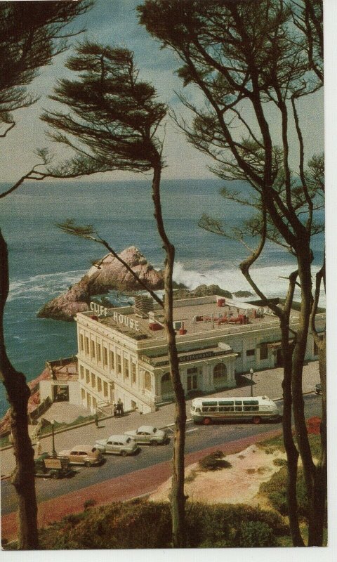 CA, San Francisco, Gray Line, Cliff House Restaurant Chrome Postcard PC8