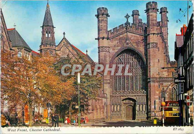 Modern Postcard West Front Chester Cathedral