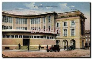 Carte Postale Ancienne Poste Reims Hotel Post