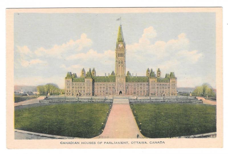 Canada Ottawa Houses of Parliament PECO Vtg Postcard