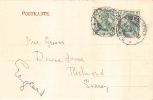 Germany Elberfeld Schwebebahn Bahnhof Doppersberg Train Station postcard B997