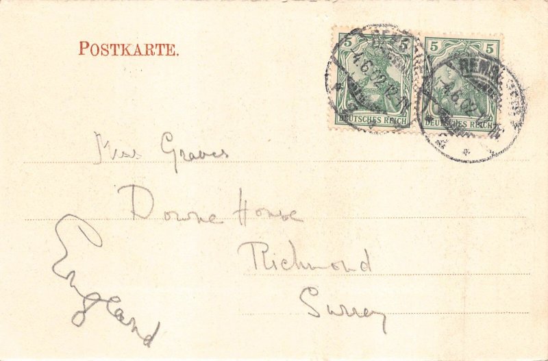 Germany Elberfeld Schwebebahn Bahnhof Doppersberg Train Station postcard B997