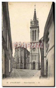 Old Postcard Avranches Saint Saturnin