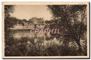 Old Postcard View On The Chateau Amboise