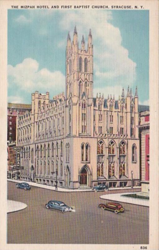 New York Syracuse The Mizpah Hotel and First Baptist Church