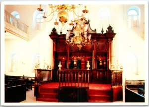 VINTAGE POSTCARD CONTINENTAL SIZE MIKVE ISRAEL-EMMANUEL SYNAGOGUE AT CURACAO N.A