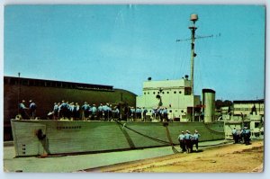 c1956 Bainbridge Maryland Postcard Commodore U. S. Naval Training Center Posted