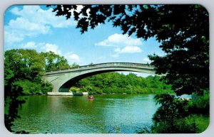 Bridge, Barge Canal, Genesee Valley Park, Rochester New York, Vintage Postcard