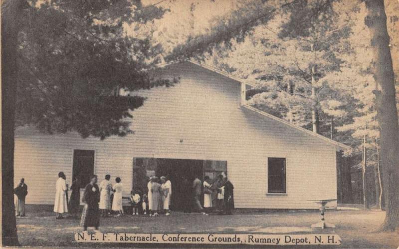 Rumney Depot New Hampshire N E F Tabernacle Conference Antique Postcard K18533
