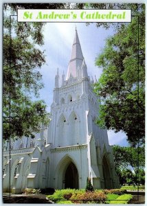 Postcard - St. Andrew's Cathedral, Exterior View - Central Area, Singapore 