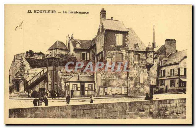 Old Postcard Honfleur Lieutenancy