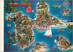 Modern Postcard The Guadeloupe reproduction poster of John Rochard