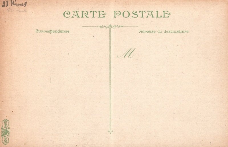 Vintage Postcard 1910's Nimes la Pole d'Auguste France Aqua Photo