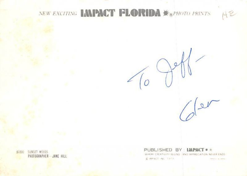 Lighthouse nighttime scenery Writing on Back