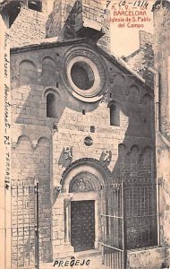 Iglesia de S Pablo del Campo Barcelona Spain 1914 