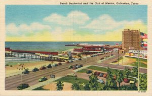 USA Beach Boulevard and the Gulf of Mexico Galveston Texas 05.57