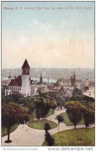 New York Albany Looking East From The Tower Of The State Capitol 1908