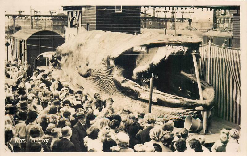 Mrs Haroy giant whale - Gare de Lausanne train station Wagon CFF