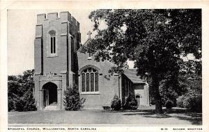 C28/ Williamston North Carolina NC Postcard c30s Episcopal Church