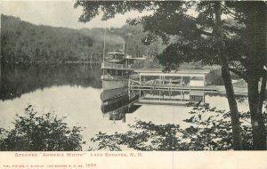 Postcard New Hampshire Lake Sunapee Steamer Armenia White Occupation 23-11704