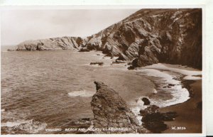 Wales Postcard - Beach and Rocks - Llangranog - Cardiganshire - Ref TZ8862