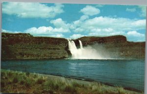 Vintage Postcard Summer Falls Canal Falls Waterfalls Grant County Washington WA