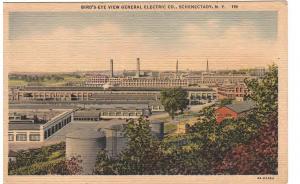 GENERAL ELECTRIC COMPANY PLANT in SCHENECTADY NEW YORK 1934 LINEN POSTCARD