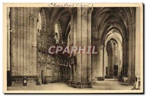 Postcard Old Chartres Cathedrale Choir Tour