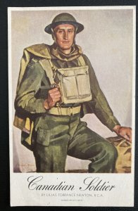 Mint Canada Picture Postcard Canadian Soldier Royal Canadian Army RCA