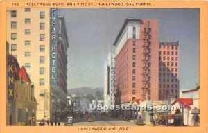 Hollywood Boulevard & Vine St - California CA  