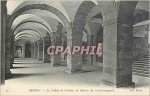 Old Postcard Rennes on Courthouse Gallery of ground Chaussee