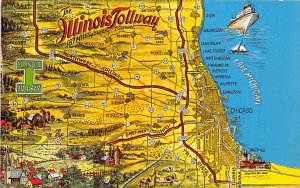 Illinois troll way USA Maps Postal Used Unknown 