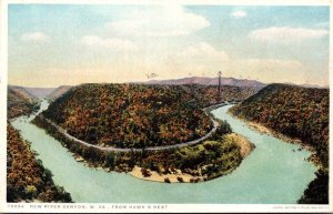 West Virginia Red River Canyon From Hawk's Nest Detroit Publishing