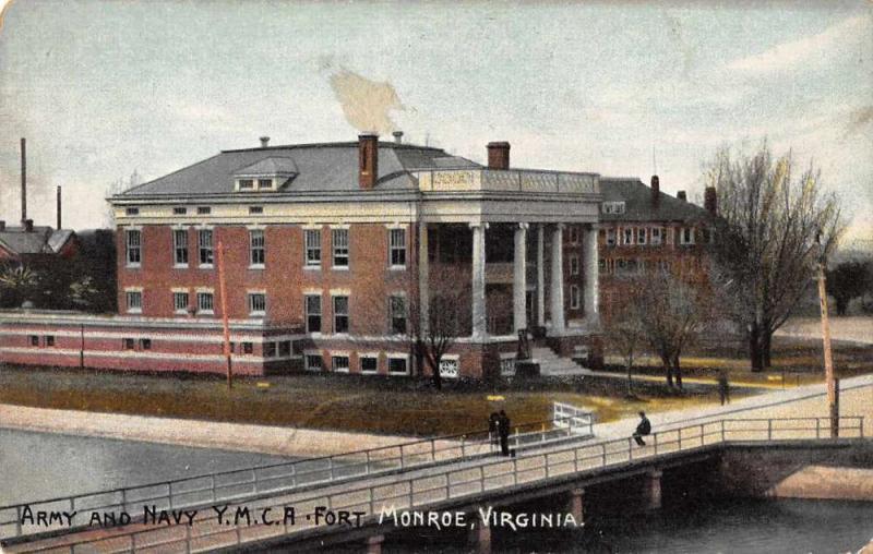 Monroe Virginia Army and Navy YMCA Fort Antique Postcard J46874