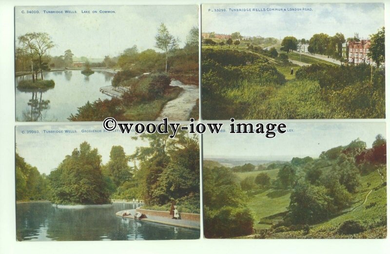 tp9620 - Kent - 4 Cards of Countryside in & around Tunbridge Wells - postcard