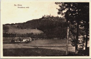 Czech Republic Svatá Hora Příbram Hrabakovy Sady Vintage Postcard C128