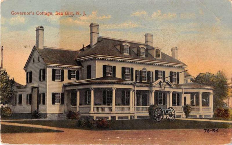 Sea Grit New Jersey Governors Cottage Antique Postcard J49898