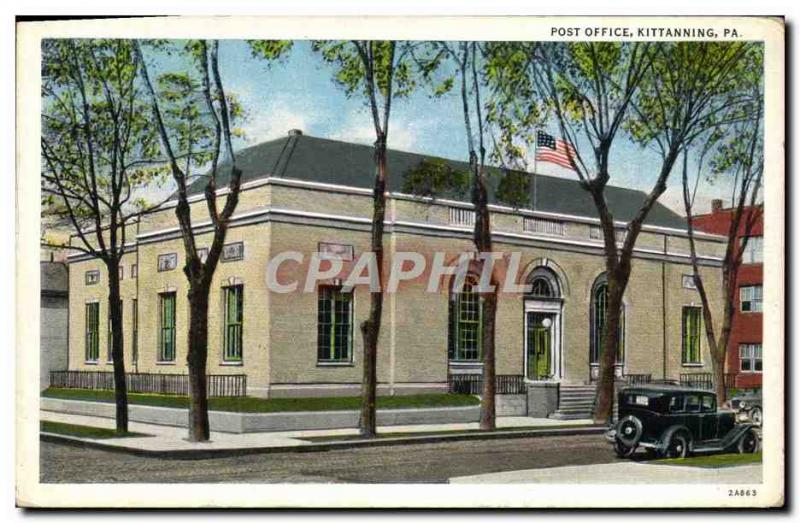 Postcard Old Post Office Kittanning Pa