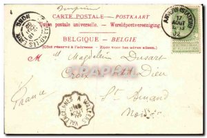 Old Postcard Antwerp Rubens Statue