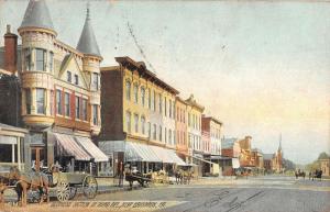 New Brighton Pennsylvania Business Section Street View Antique Postcard K88398