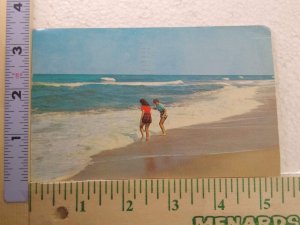 Postcard Playtime On The Beach, Greetings from Green Hill, Rhode Island