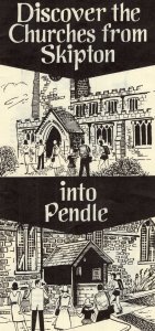 Skipton & Pendle Churches Map Guide Souvenir Ephemera