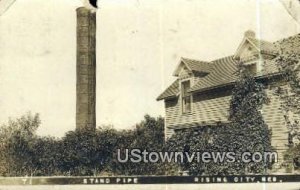 Real Photo Stand Pipe in Rising City, Nebraska