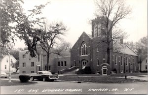 Real Photo Postcard First English Lutheran Church in Spencer, Iowa