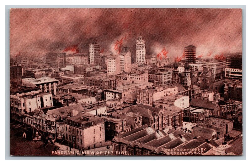 Scarce Set 12 1906 San Francisco California Earthquake Fire Rotograph Postcards