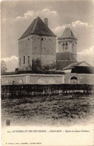 CPA AUXERRE et ses Env. - CRAVANT - Église et vieux Chateau (108336)